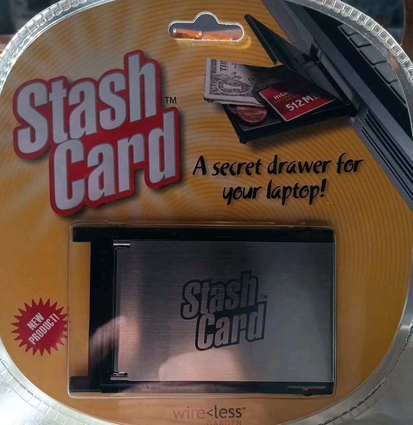 RARE Stash Card Secret Drawer for your Laptop 2005 Wire less Garden NEW SEALED