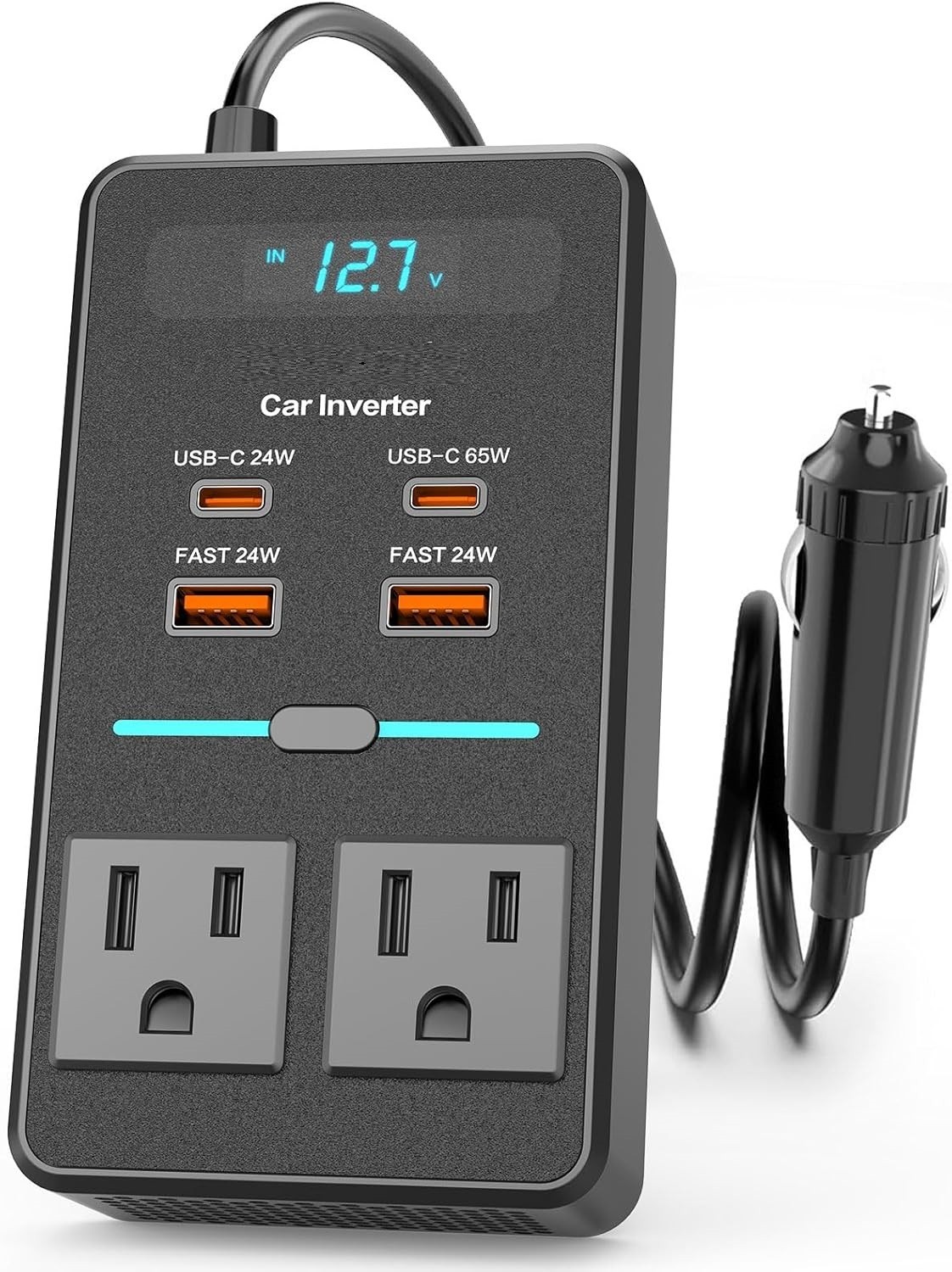Have one to sell? Sell now Share 300W Car Power Inverter - Dual DC to AC Plug