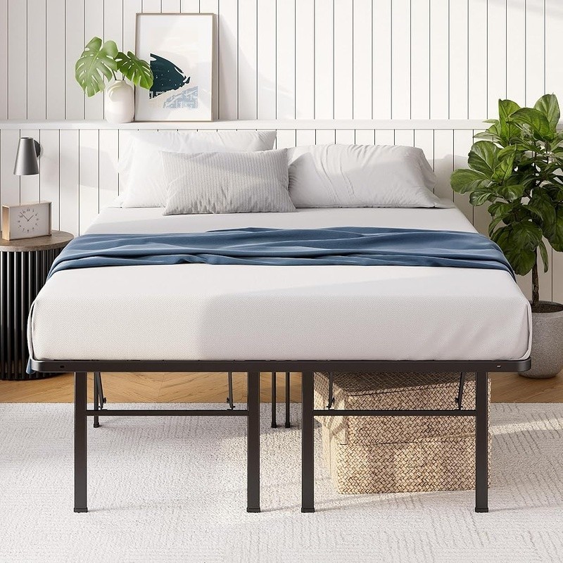 Strong Steel SmartBase Easy Assembly No Box Spring Needed Underbed Storage New