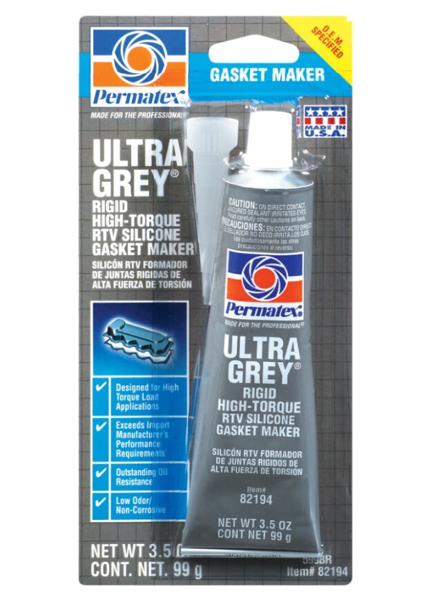 Permatex 82194 Ultra Grey Gasket Sealer 3.5 Ounce Squeeze Tube