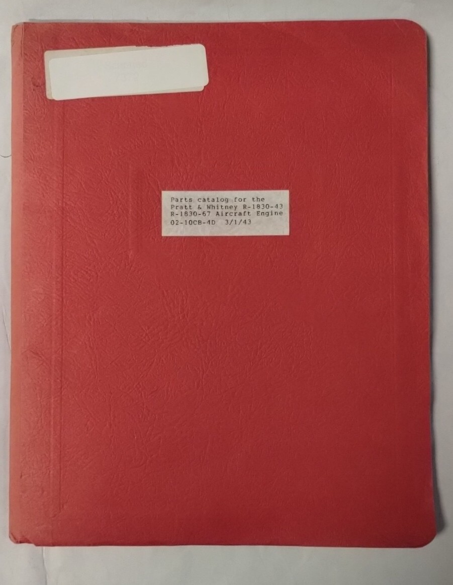Pratt & Whitney R-1830-43-67 Aircraft Engines Parts Catalog-Copy