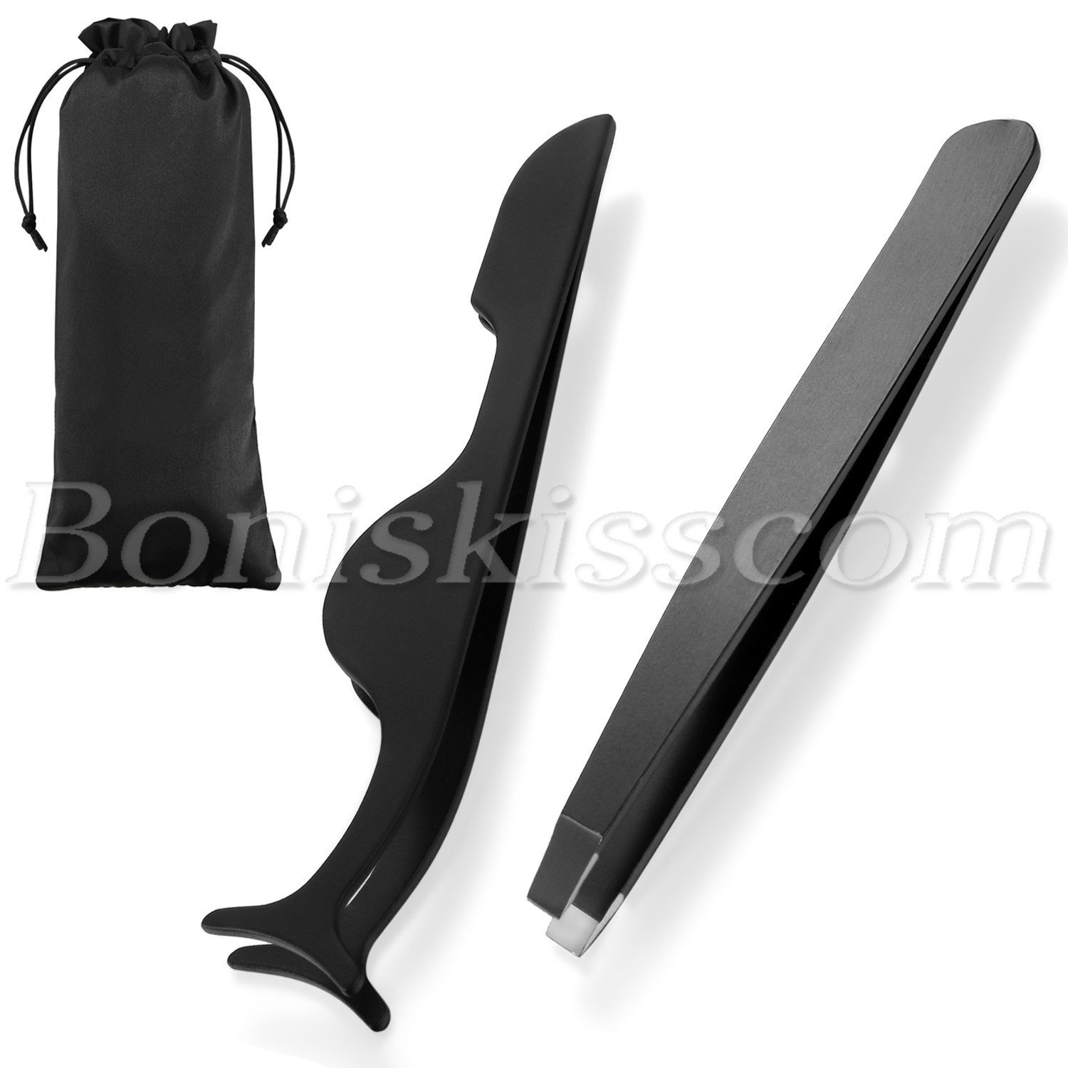 2pcs False Eyelash Clip Tweezers Applicator Eyebrow Clip Beauty Makeup Tools Set