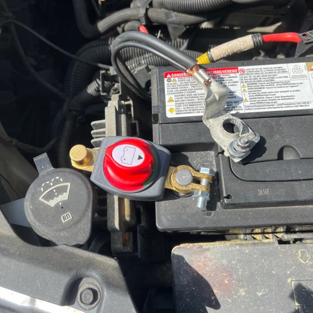 Ampper Top Post Battery Disconnect Switch 12V - 48V, Marine Post, Direct