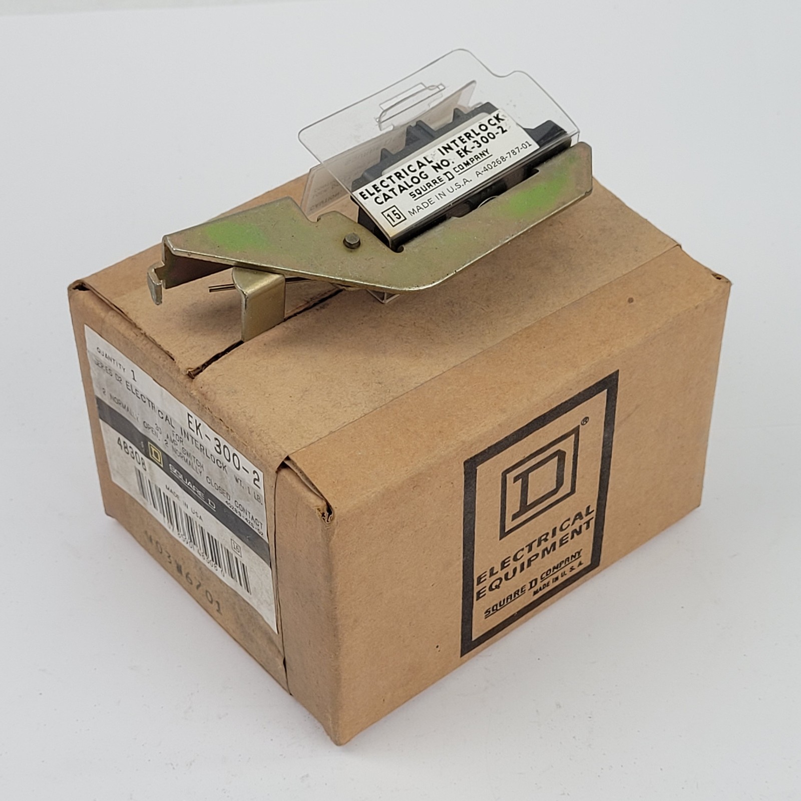 Square D EK-300-2 Electrical Interlock Switch, Series D2, 2 NO/NC Contacts - NEW