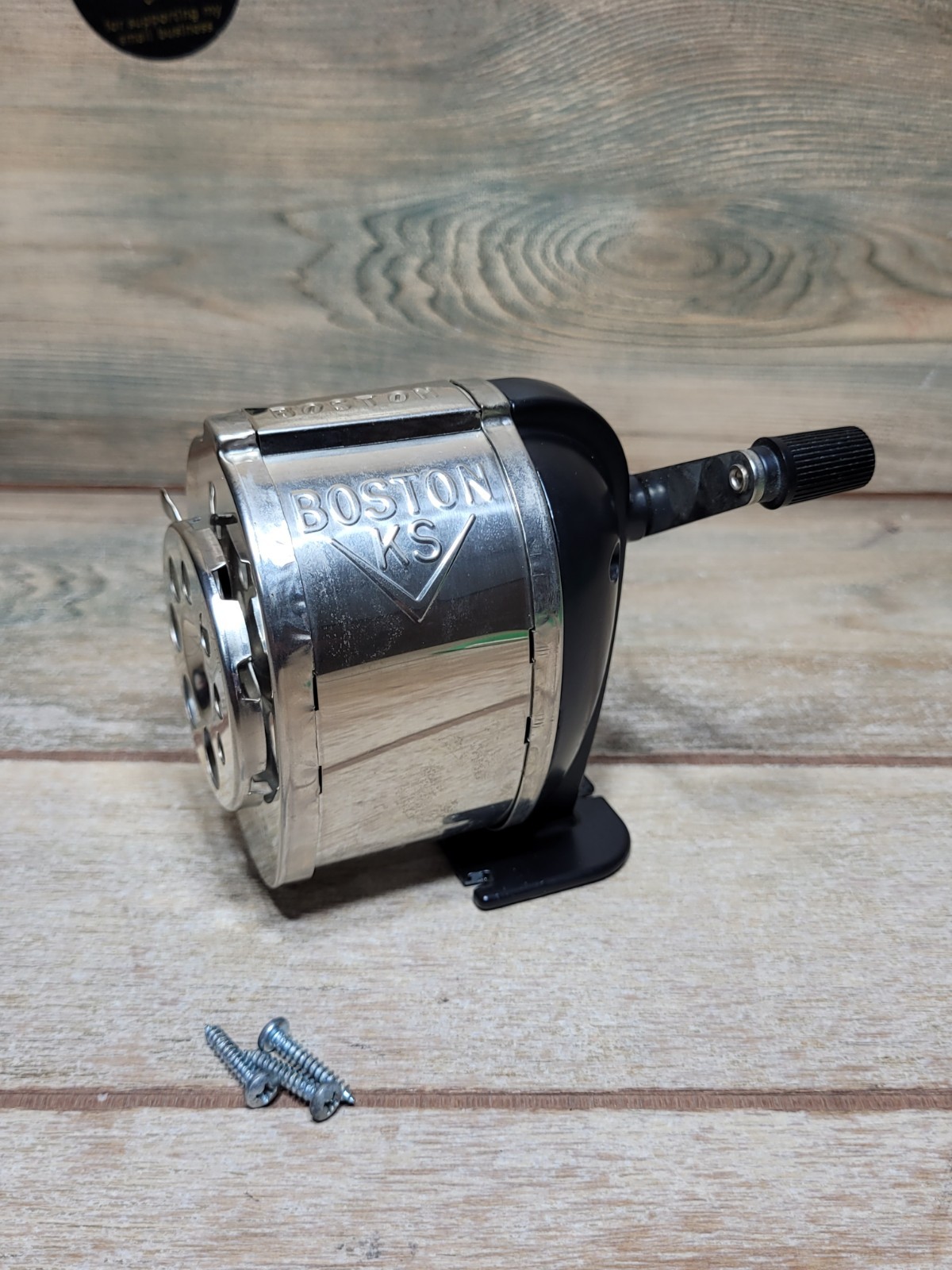 Vintage Boston KS 8-Hole Pencil Sharpener Made in USA Excellent Condition !!