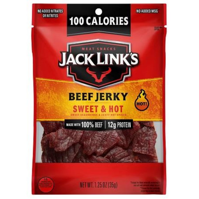 2x Jack Link's Sweet & Hot Bulk Snacks New Sealed Treats Lot 1.25oz