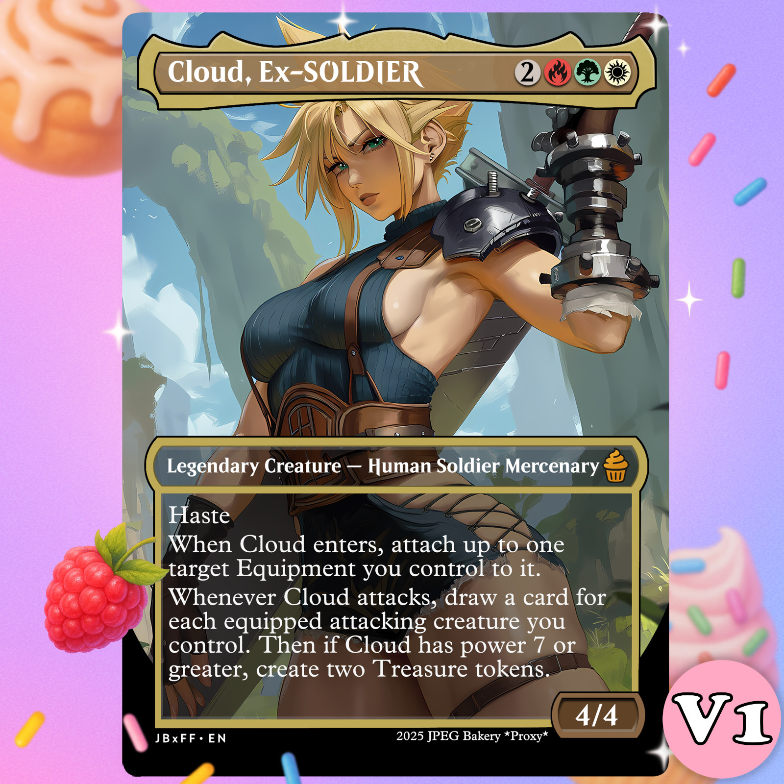 Cloud, EX-Soldier | MTG x Final Fantasy Alt Art Card