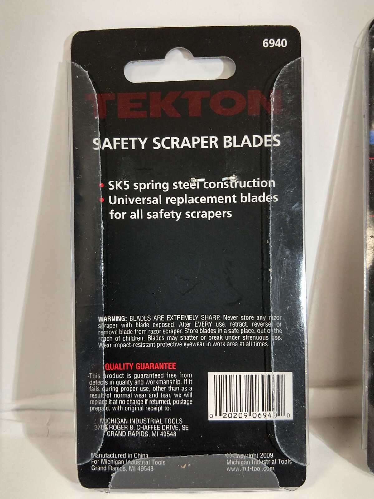 20 Scraper Blades Safety Box Knife Carton Cutter Replacement Single Edge Razor