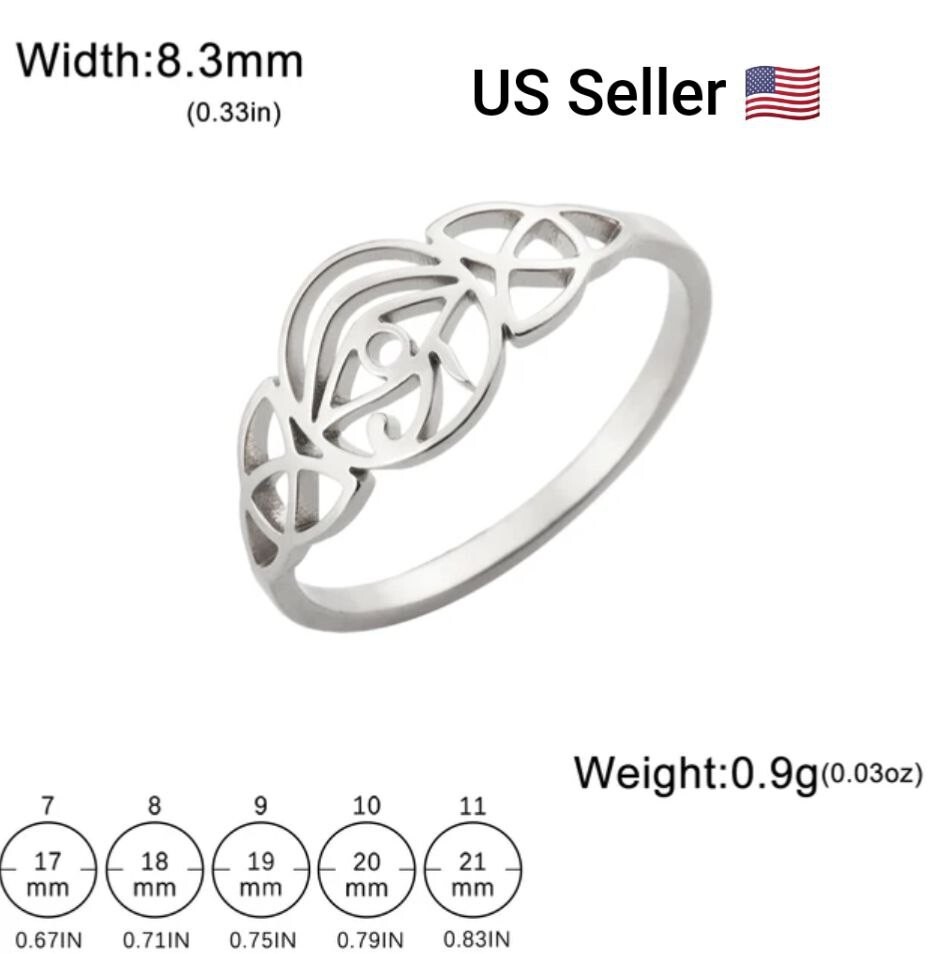 New Evil Eye Ring Women Stainless Steel Unisex Rings Fashion Jewelry Irish Knot