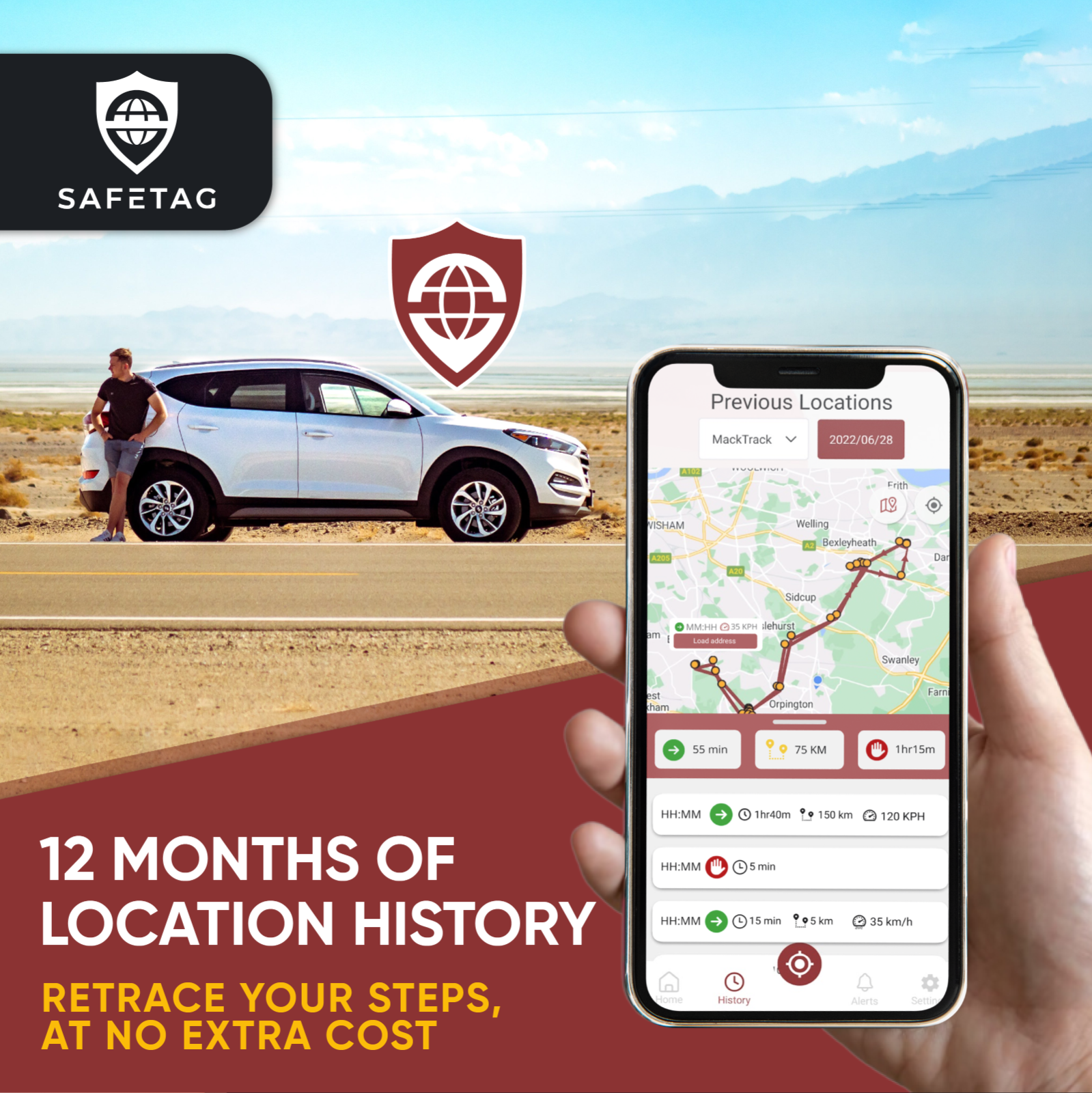 SafeTag Volt 4G LTE GPS Tracker Car/Lorry/Van Tracking Device & System - UK LTD