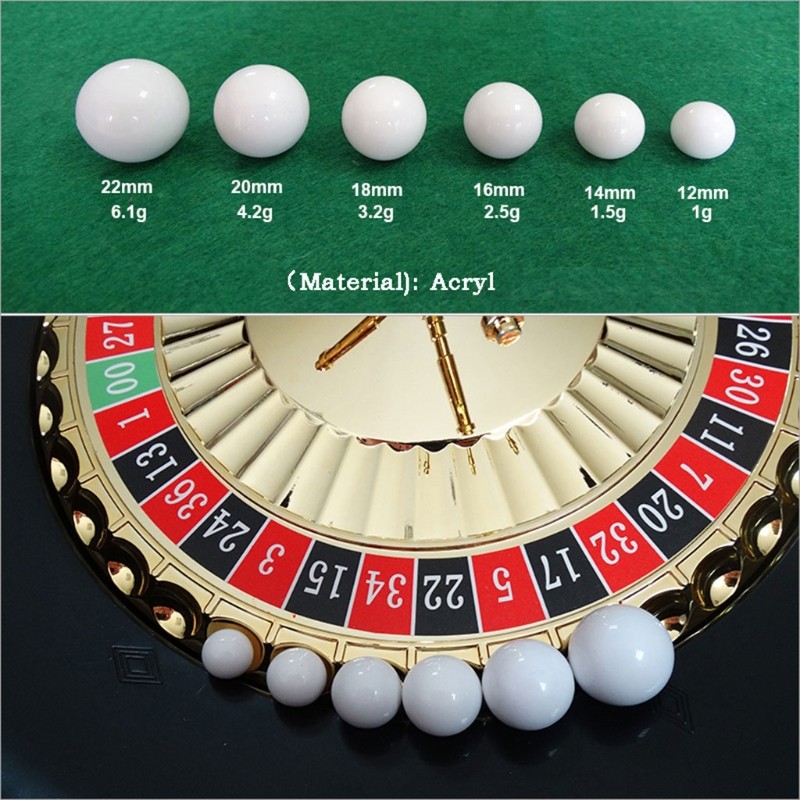 5pcs Russian Roulette Ball Casino Roulette Game Replacement Ball Acrylic Ball