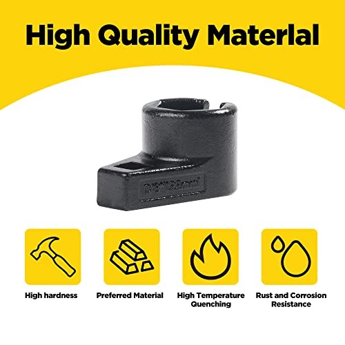 YAKEFLY 3/8-Inch Drive by 7/8-Inch Offset Oxygen Sensor Socket,Universal Low