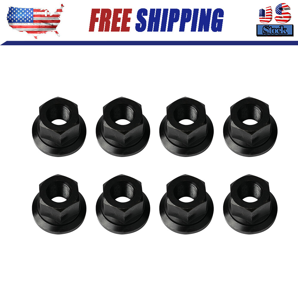 Swivel Flange Trailer Lug Nut 5/8"-18 for 7K, 8K, 10K, 12K Axles 8PCS