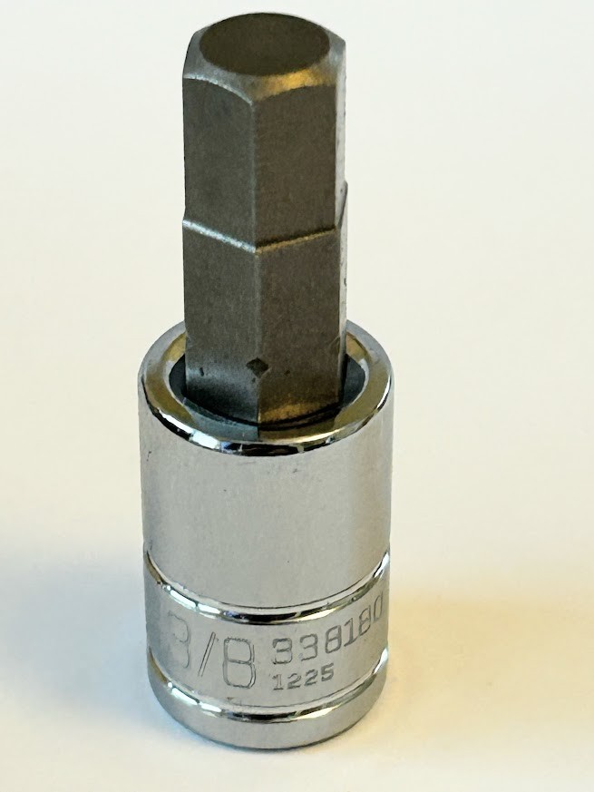 Kobalt H 3/8" x 3/8" Dr Hex Bit Socket 338180 Free USA Shipping