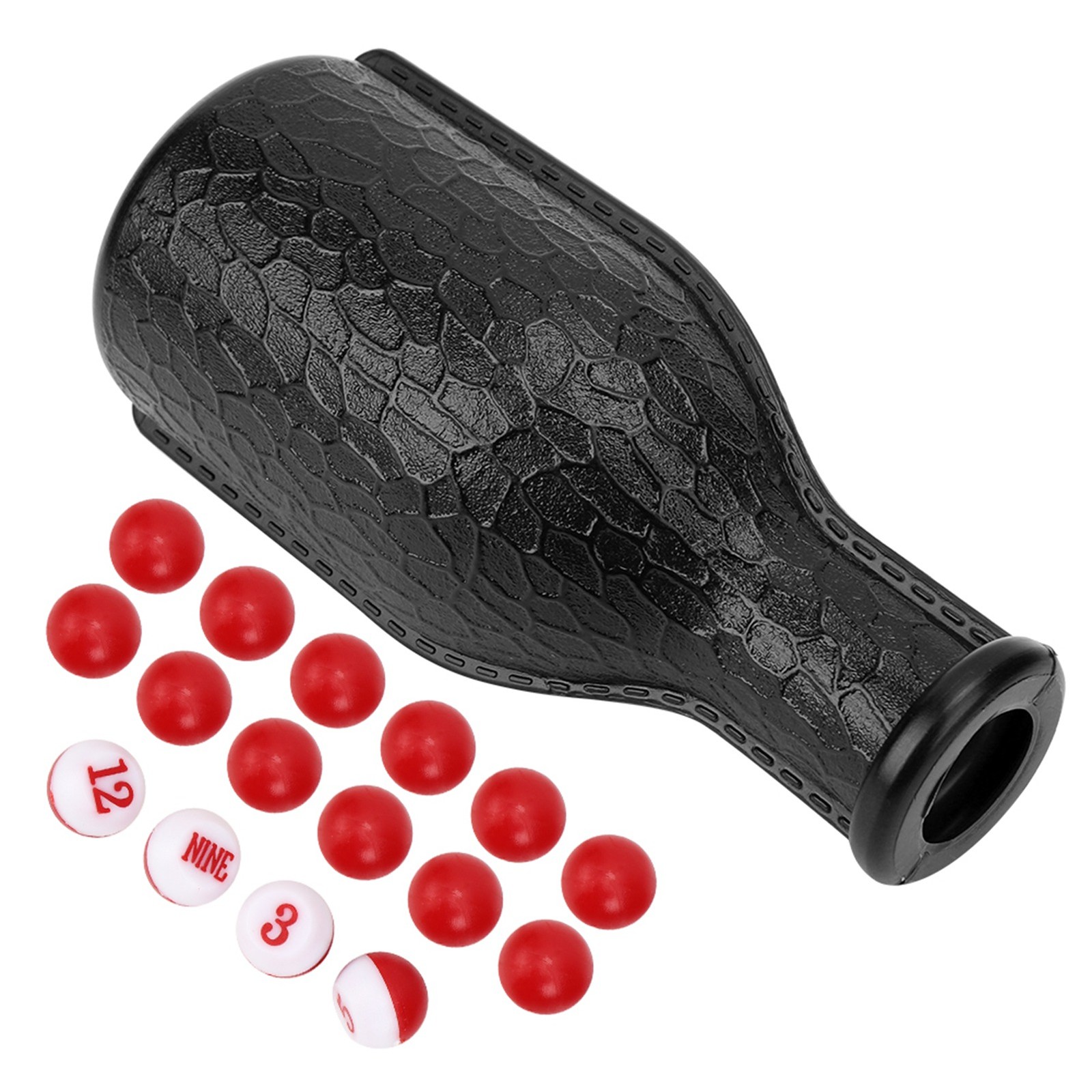 16 Numbered Tally Billiard Shaker Bottle Durable Rubber Home Entertainment For