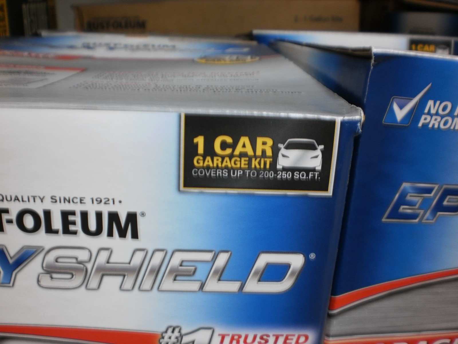 RUSTOLEUM 320165 WATER-BASED DARK-GRAY EPOXY GARAGE PAINT KITS RUSTOLEUM 320165