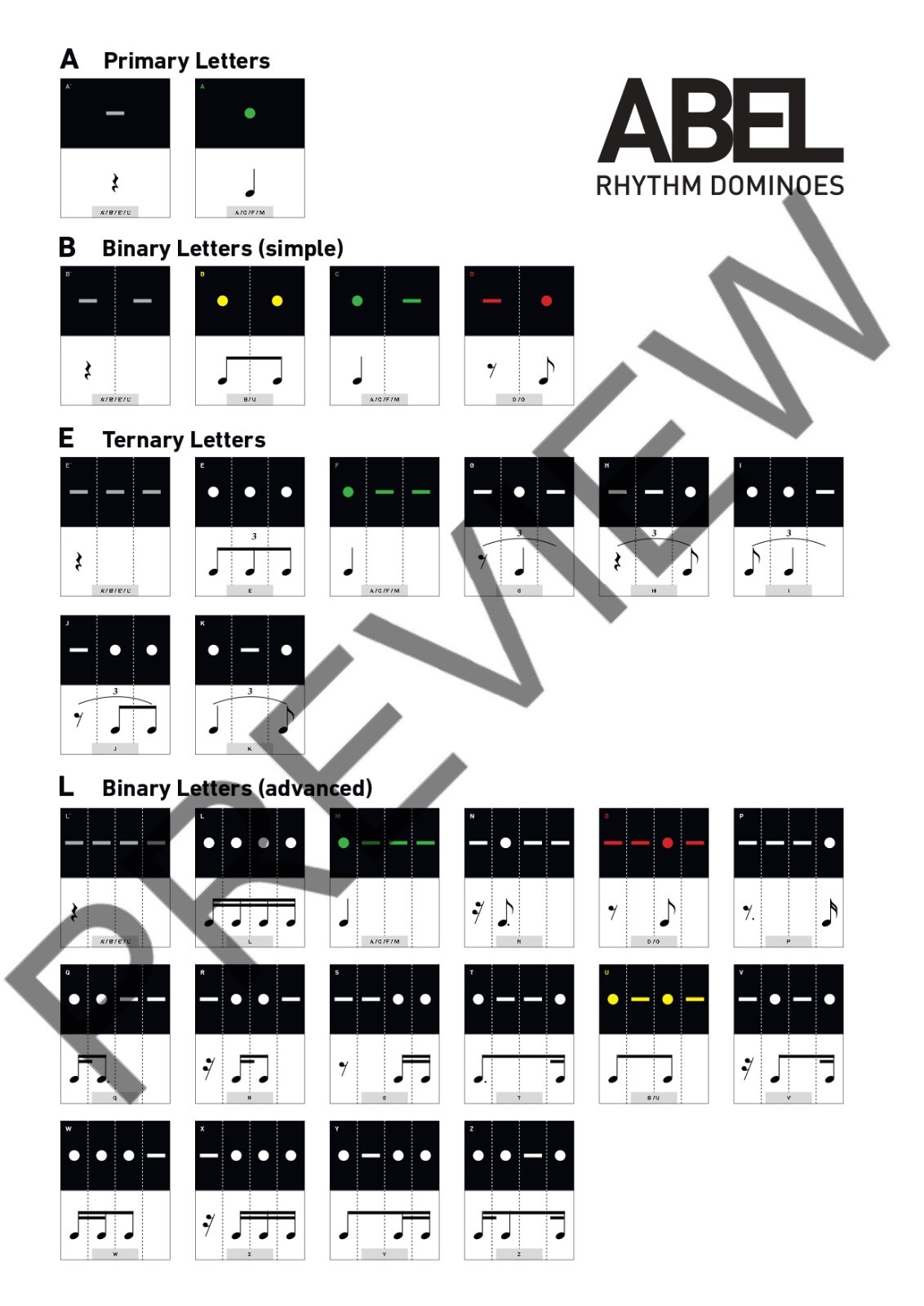 ABEL rhythm dominoes ®️ – CLASSIC DECK™