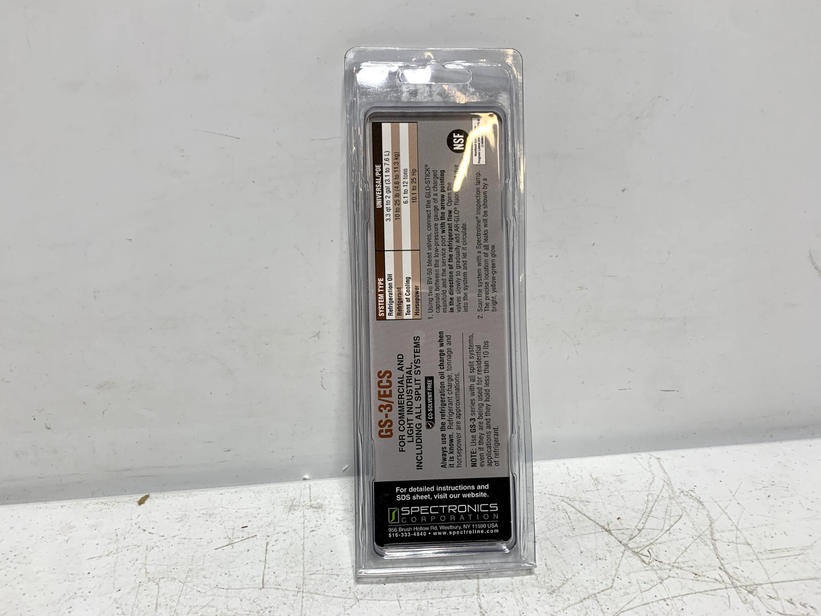 Spectronics GS-3/ECS Glo Stick Universal Poe Dye Capsule