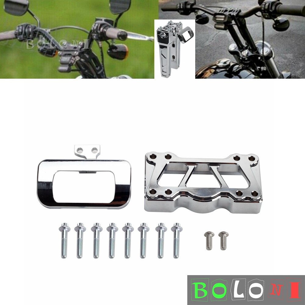 1-1/2'' Chrome Gauge Mount For Harley Softail M8 FXST FXBR FXLRST FXBB 2018-2022