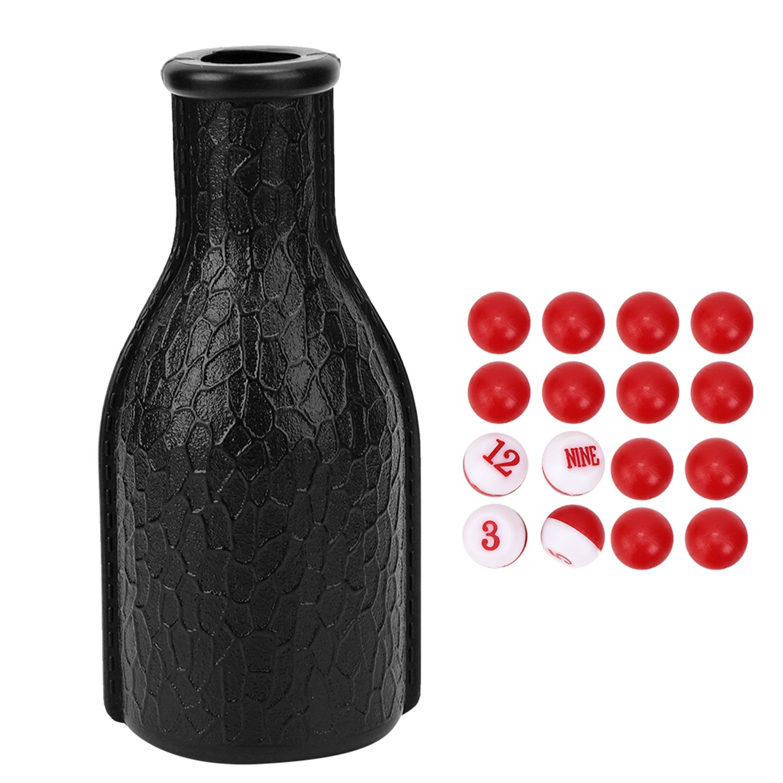 16 Numbered Tally Billiard Shaker Bottle Durable Rubber Home Entertainment For