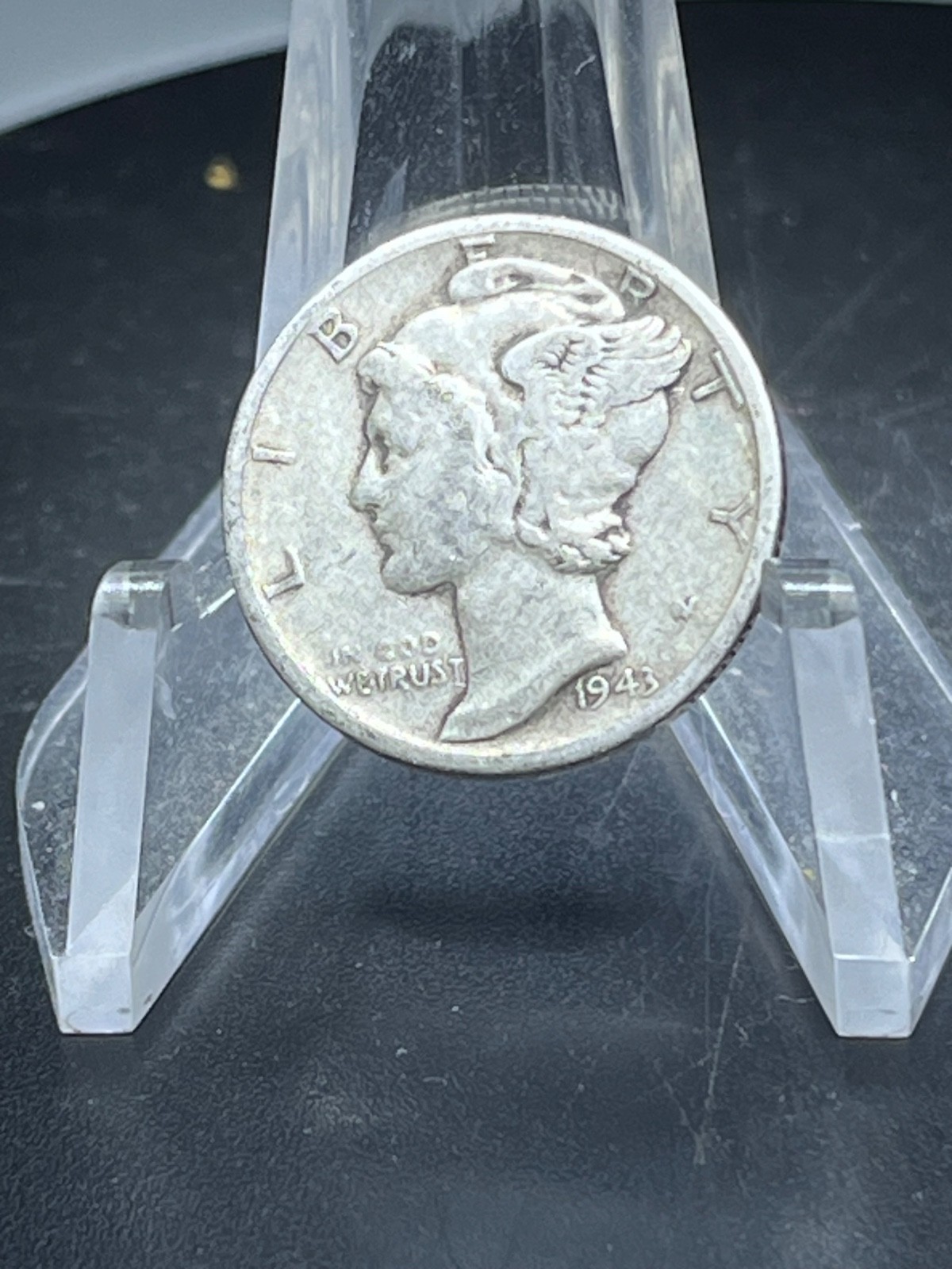 1943 S - Silver Mercury Dime In Very Good Condition 90% Silver  # CB82
