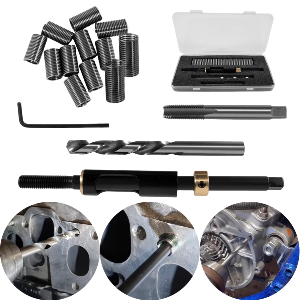For Toyota, Cadillac, Honda, Nissan 35119S M11 x 1.5 Head Bolt Thread Repair Kit