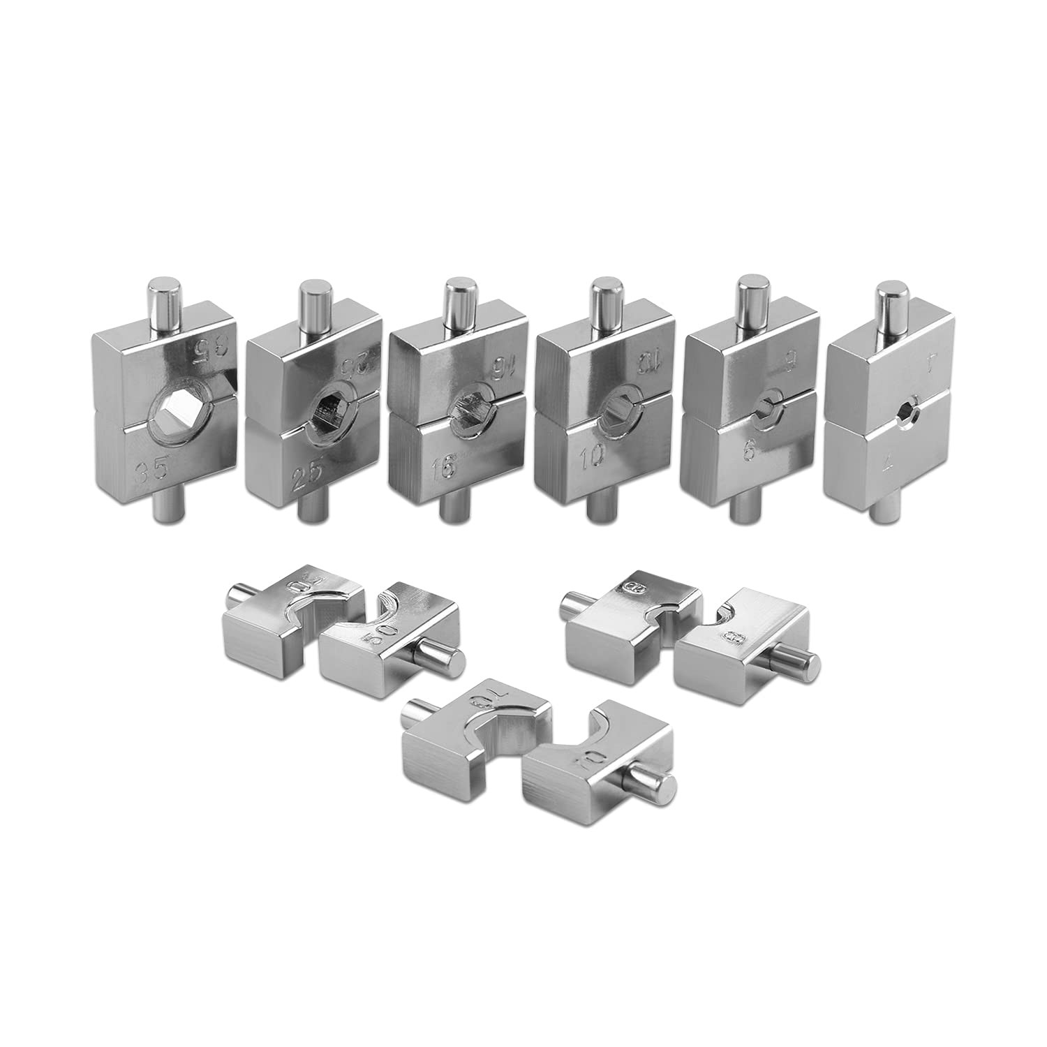 Hydraulic Crimper Replacement Dies, Hex Lug Dies for Steel Cable or Terminal Cri