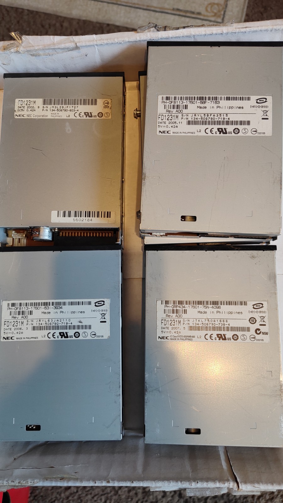 NEC FD1231M 3.5 1.44 MB   Internal Floppy Drive - Used
