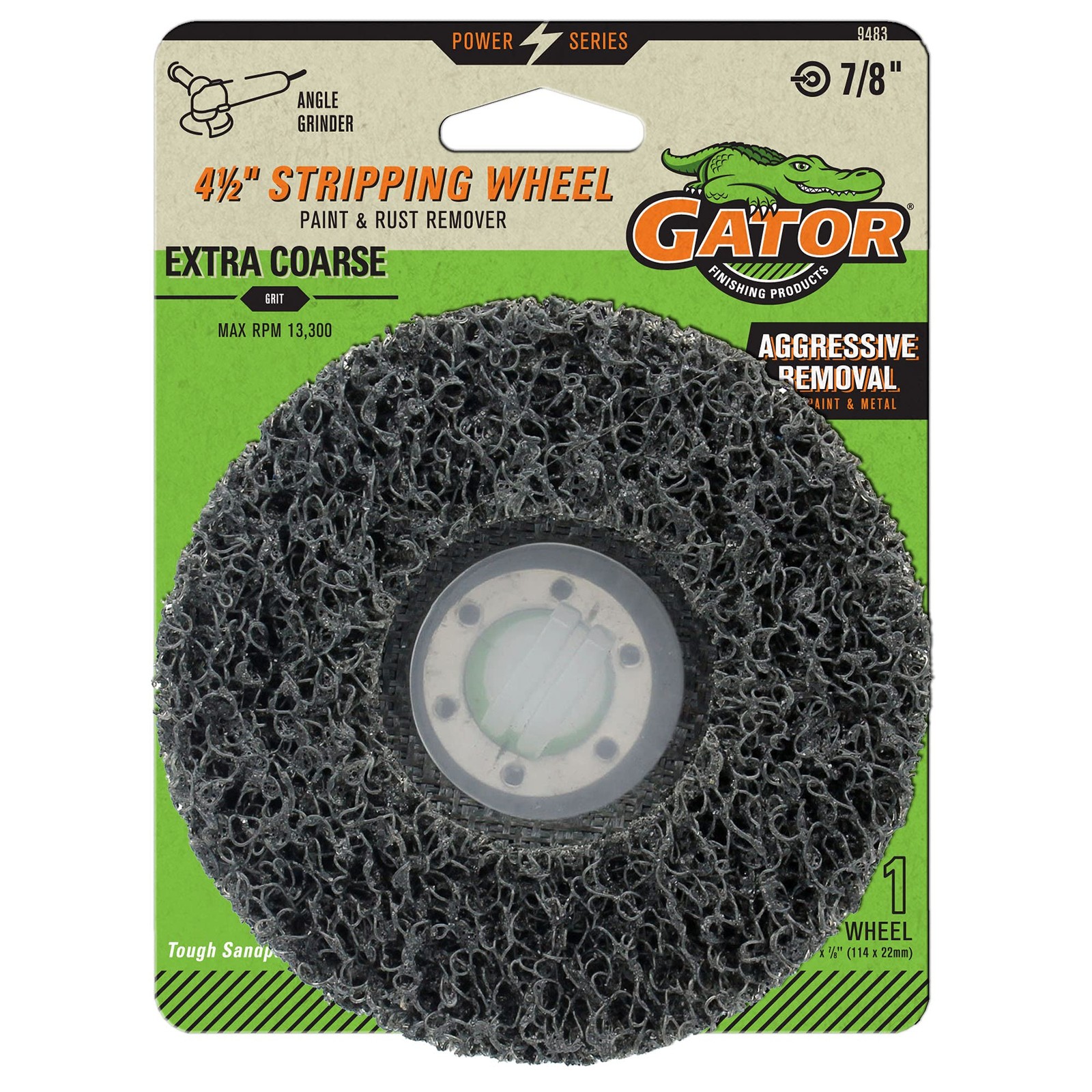 4.5 Inch Black Abrasive Wheels for Rust Paint Removal on Metal Wood Fiberglass