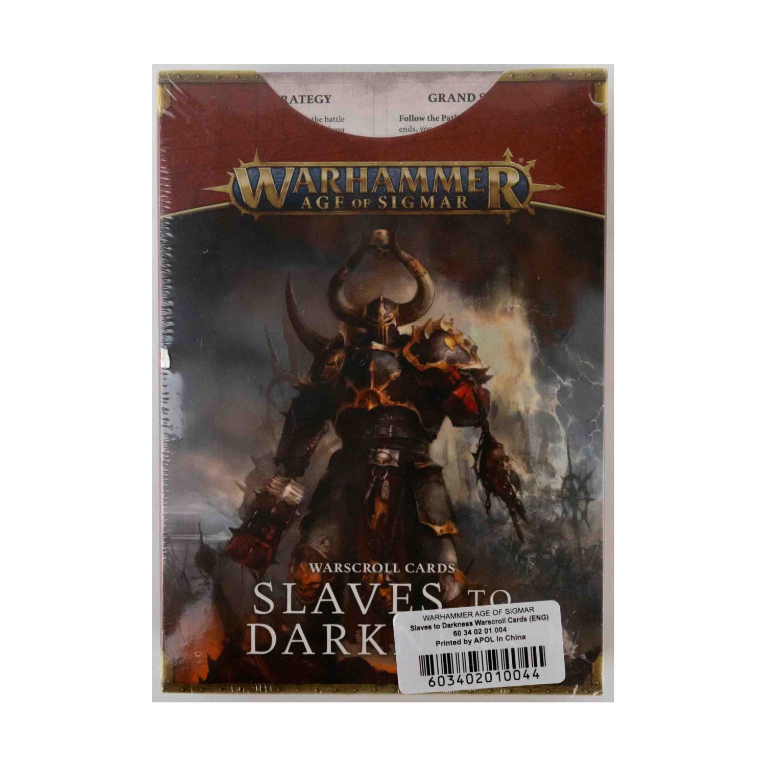 GW Age of Sigmar Slaves to Da  Warscroll Cards - Slaves to Darkness (Box EX/NM