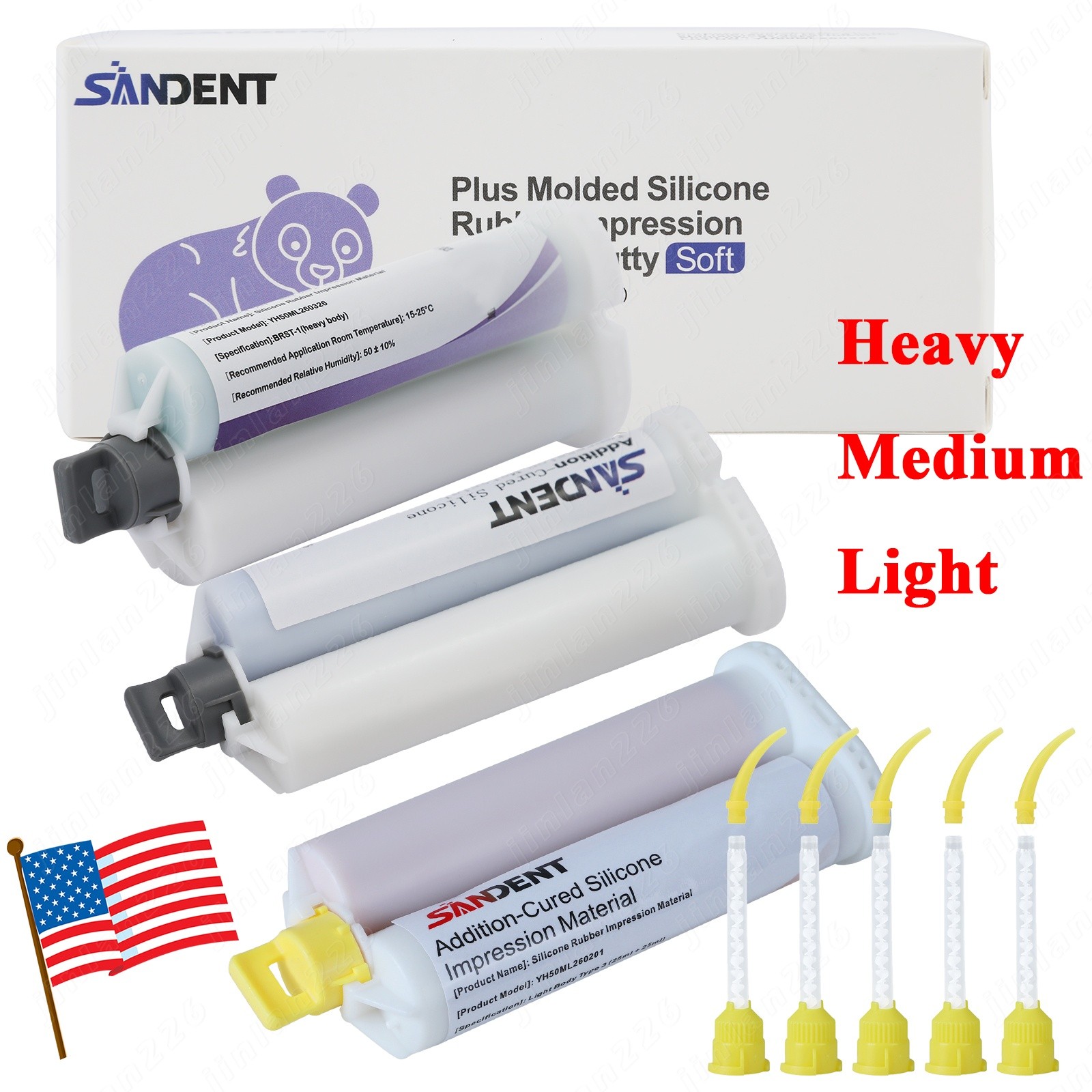Dental VPS Impression Material FAST SET Light Medium Heavy Body