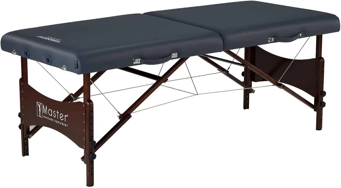 Master Massage Newport Portable Massage Table Package with Denser 2.5" Cushion,