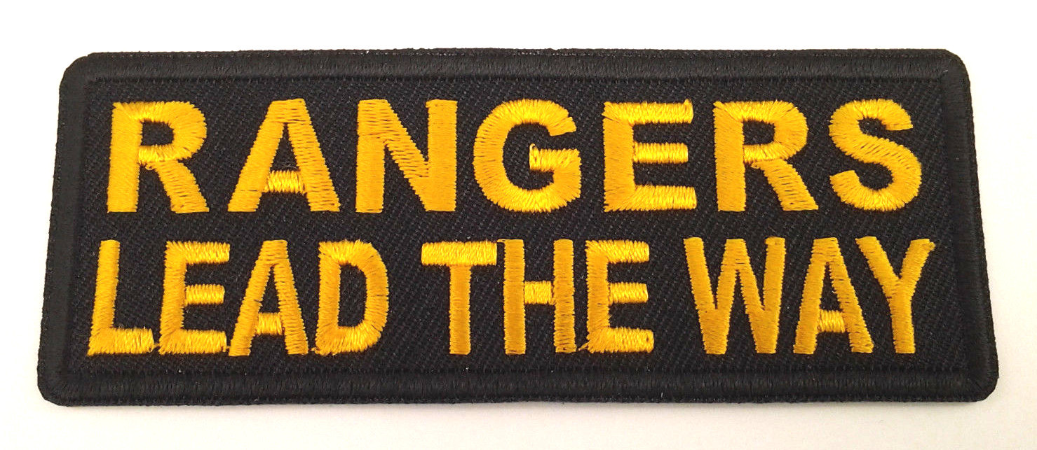 RANGERS LEAD THE WAY (4") Military Patch  P5774 E