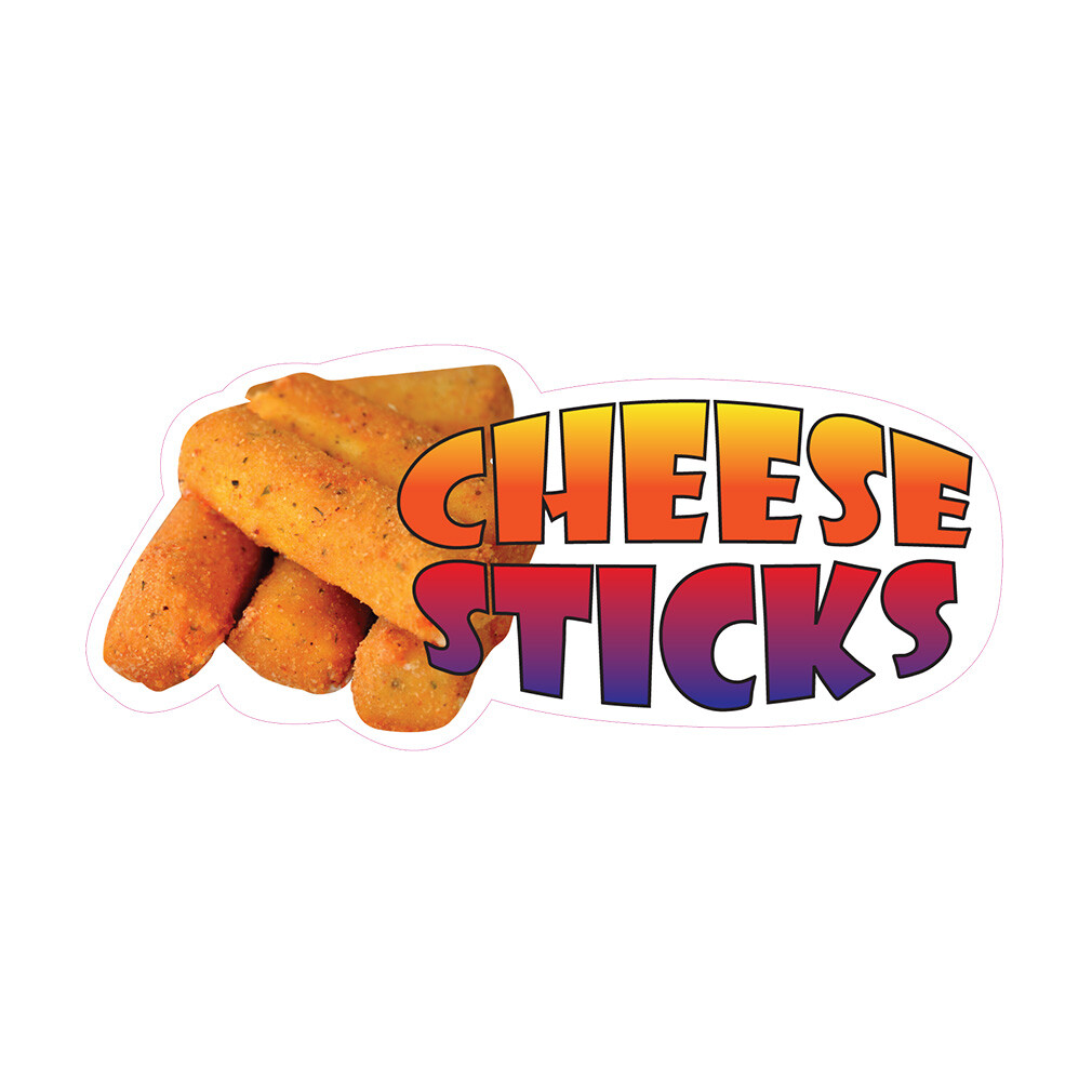 Food Truck Decals Cheese Stick Restaurant & Food Concession Sign Golden Brown