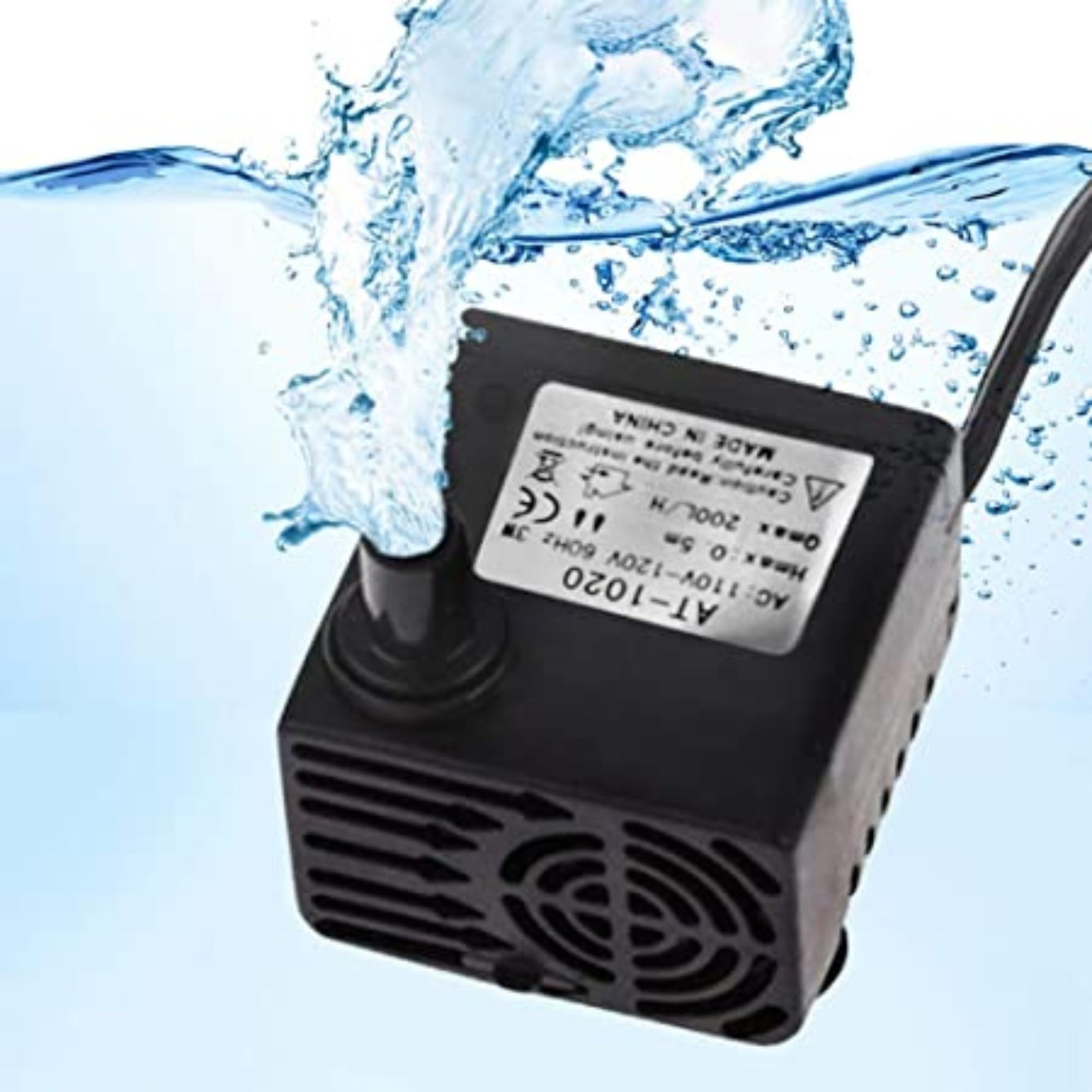 55 GPH 3W Small Submersible Water Pump, Fits all Cat & Dog Water Bowl, & Most F