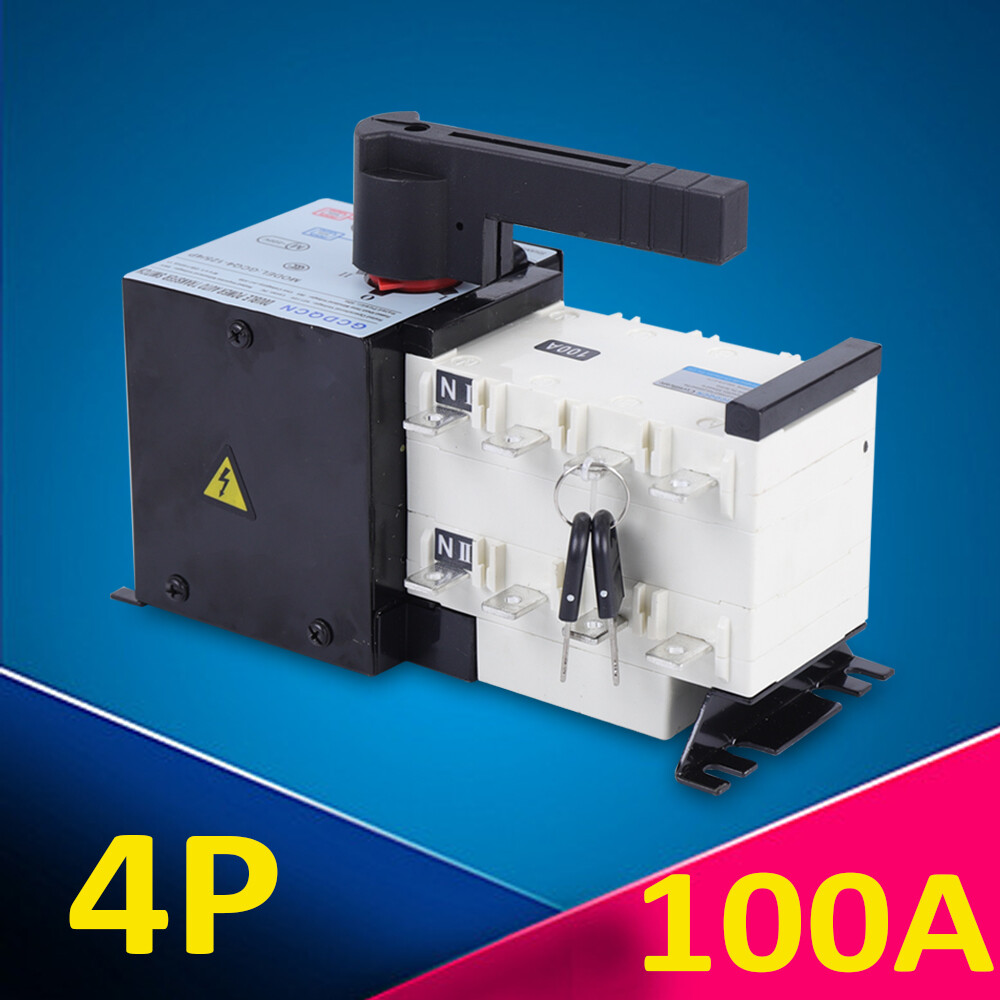 100A 4P Dual Power Automatic Transfer Switch Changeover Isolation Generator