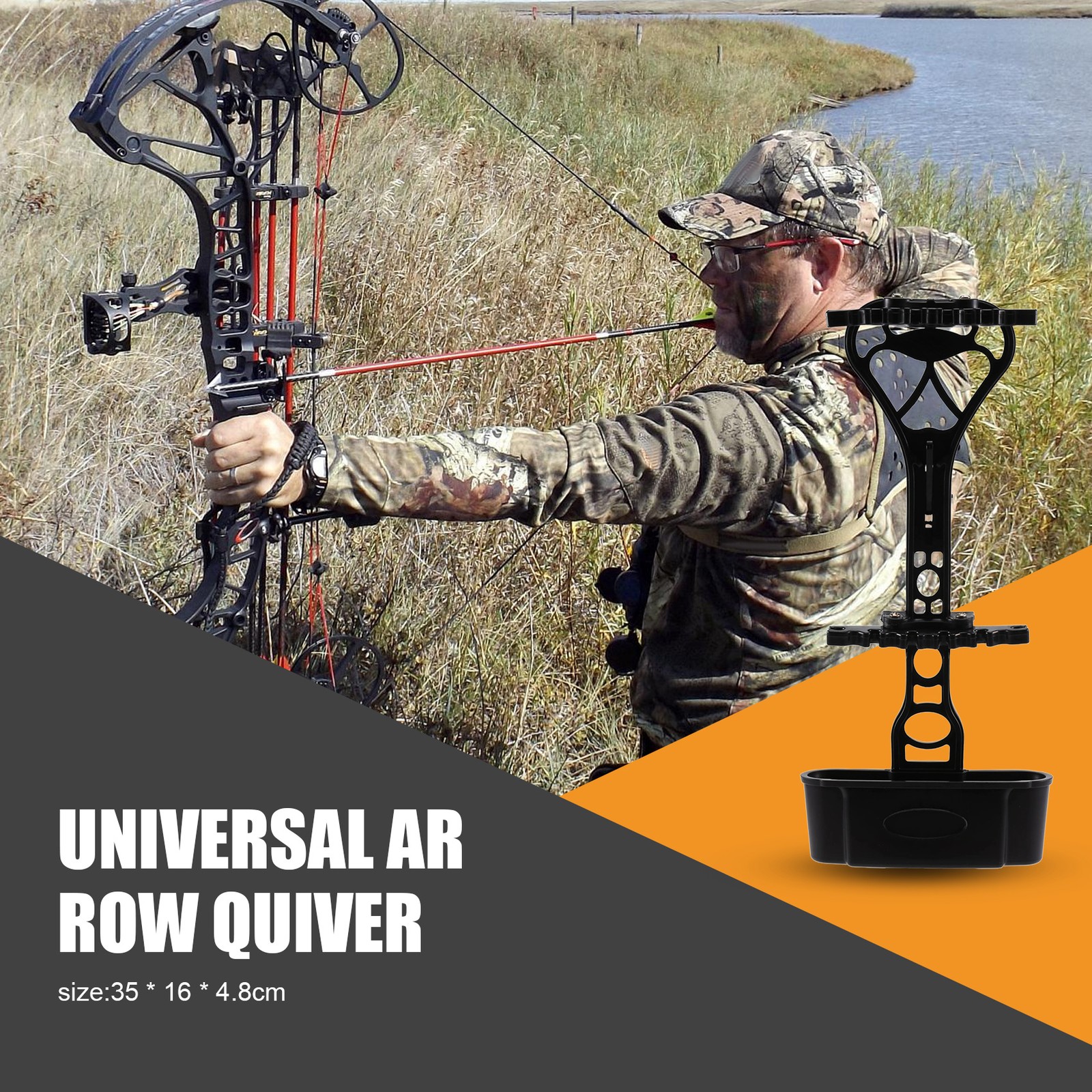 Universal Archery Quiver For Compound Bow Hold 6 Arrows B2D48774