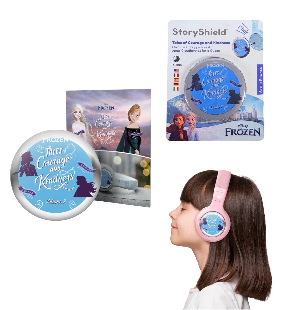 NEW! Storyphones Story Shields Disc Headphones Storytelling SEALED Disney FROZEN