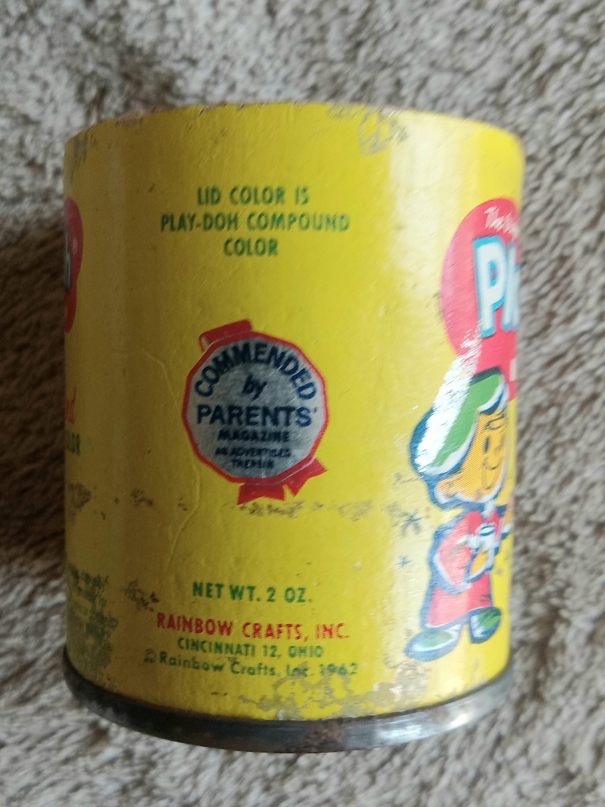 《《《《☆☆☆VINTAGE 1962 Original Play-Doh Empty 2 Oz Can☆☆☆》》》》