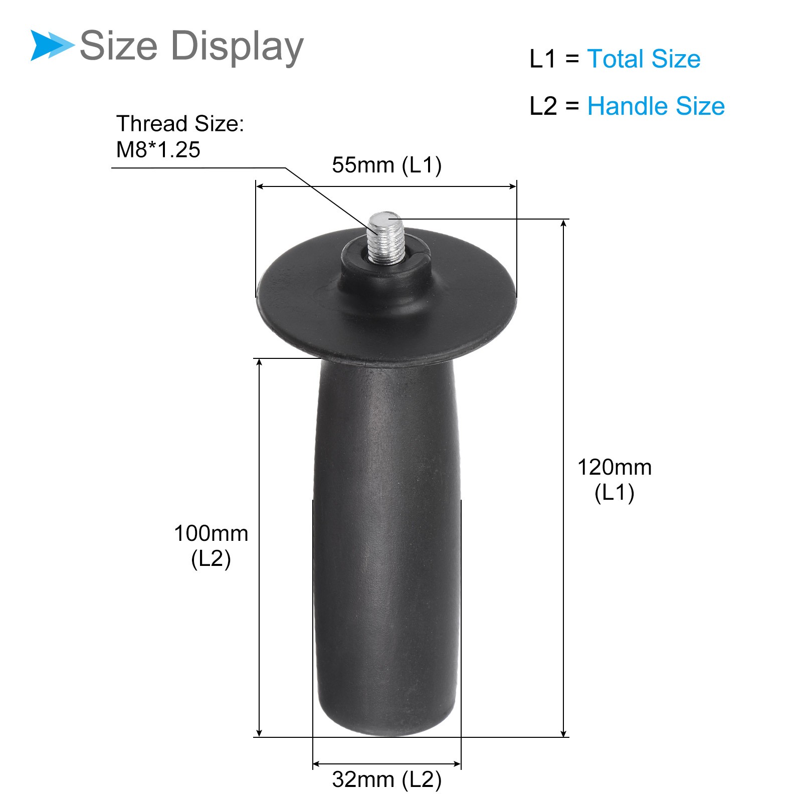 Rotary tool Side Handle M8 Thread Auxiliary Side Handle Tools