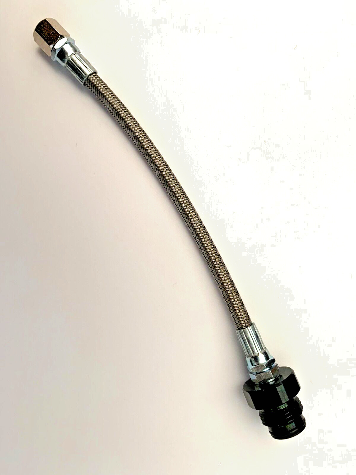 Spyder Replacement 8" Hose Female Metric - Male ASA vertical to bottomline setup