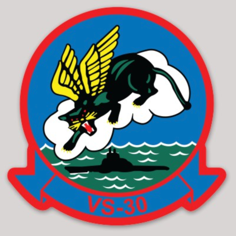 Officially Licensed US Navy VS-30 Diamond Cutters Squadron Sticker