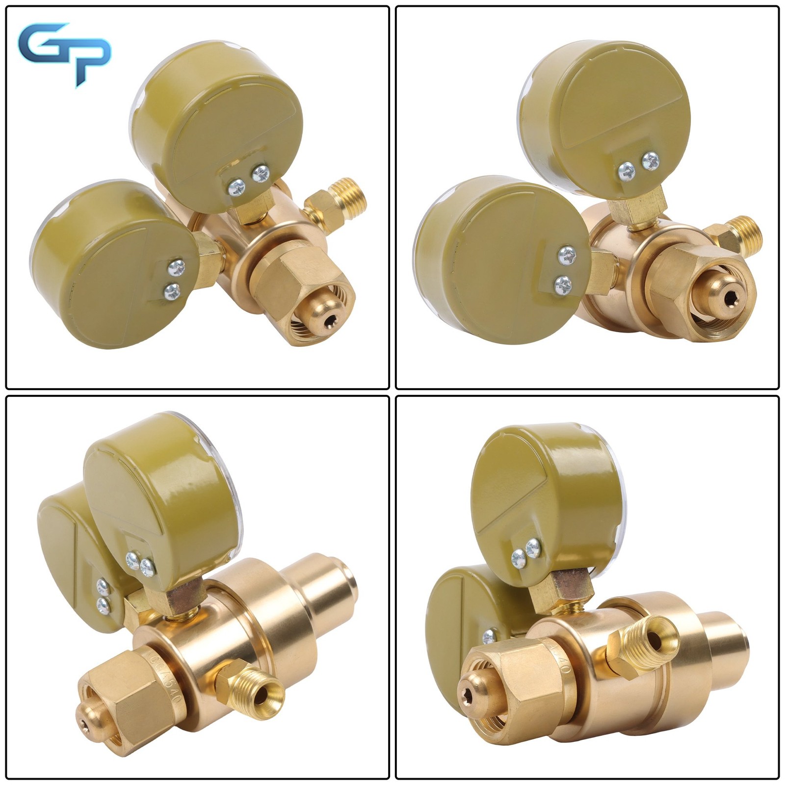 Professional Welding Oxygen Regulator, 2" Gauge Brass Design, CGA540 Fitting