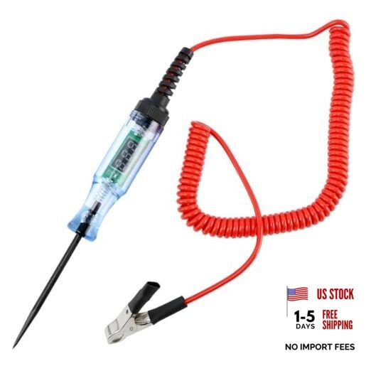 Kakalote Test Light Automotive, Digital LED Circuit Tester with red+black
