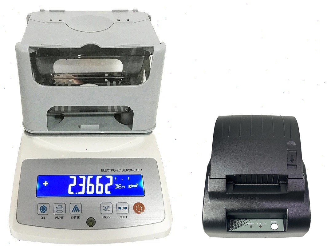 Digital Solid Densitometer with Printer HBM Sensor 0.005-300g 0.005g/cm³