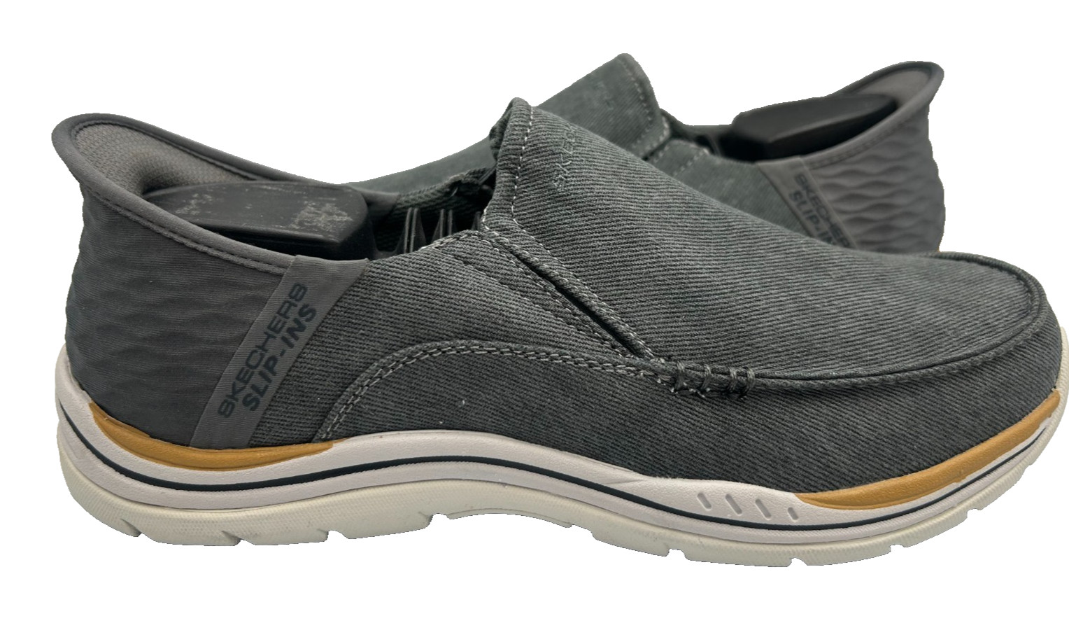 Skechers Men's Slip-Ins Relaxed Cayson Casual Loafer Charcoal Size:8.5 165H