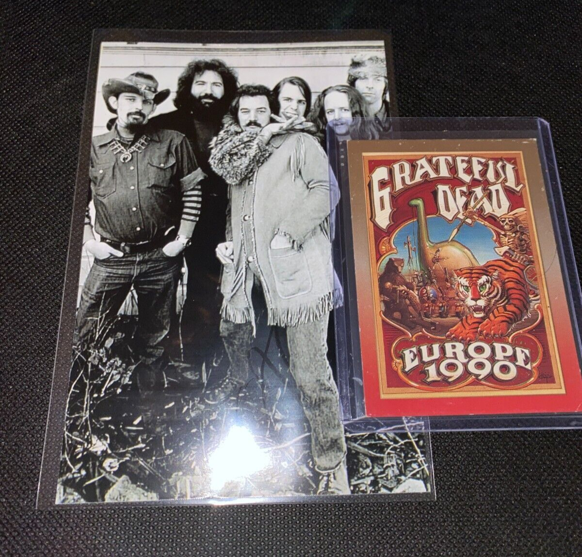 Grateful Dead 1990 tour Europe 1991 Brockum RockCards Card & Band Photo Lot