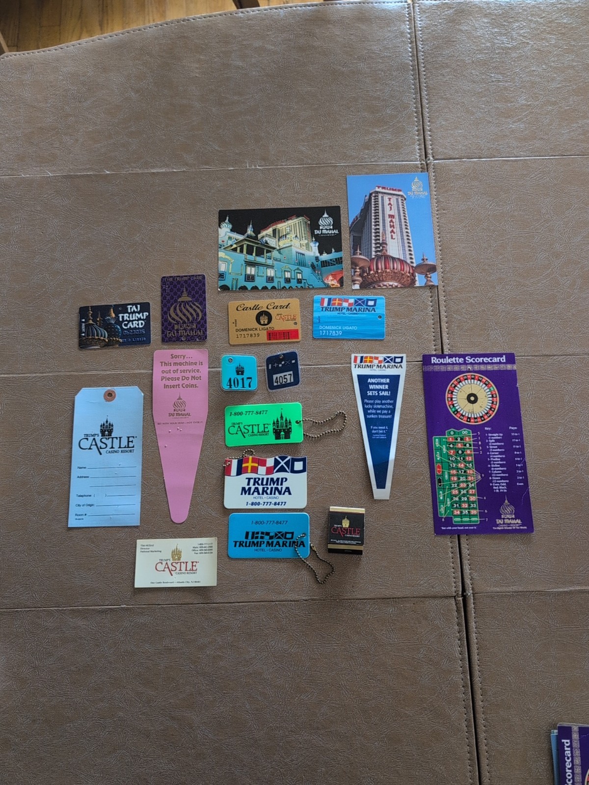 Trump Castle Marina Taj Mahal Casino Atlantic City Player Cards, Signs, & More!