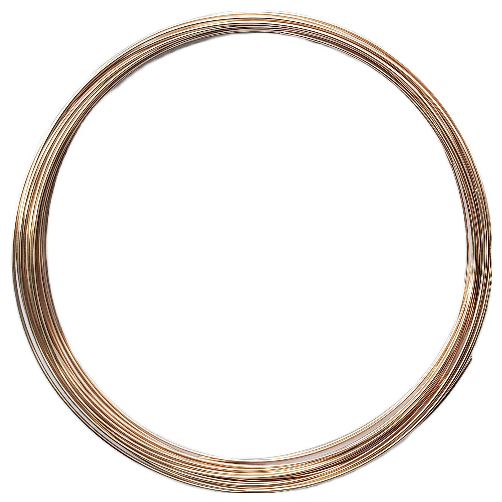14/20 Rose Gold-Filled Wire | Half Round | Half Hard | 10-24 Gauge | 1-10 ft