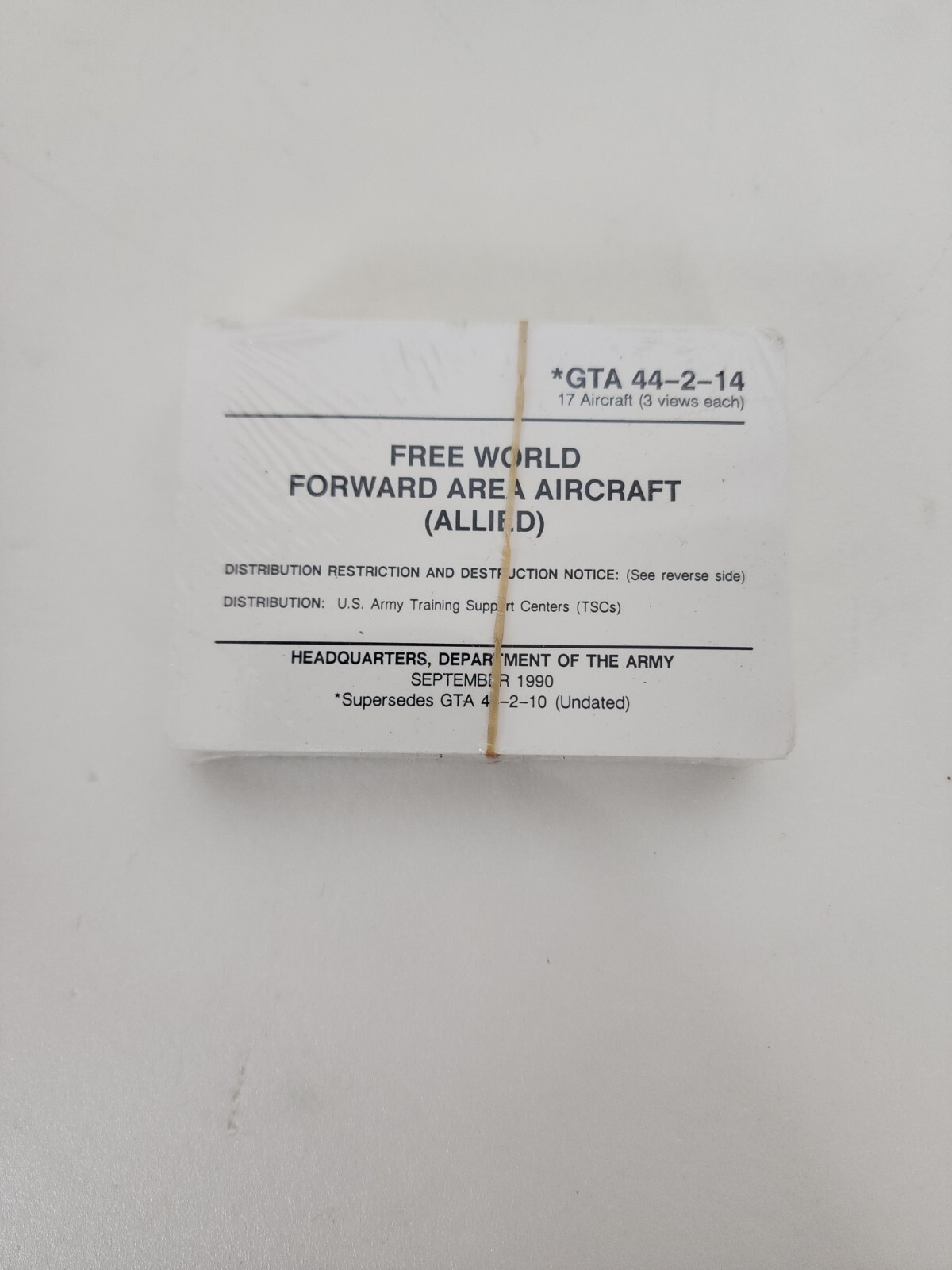 Army Training Cards GTA 44-2-14 Free World Forward Area Aircraft Allied Sep 1990